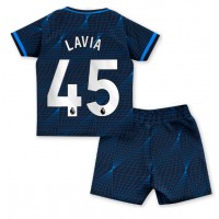 Chelsea Romeo Lavia #45 Gostujuci Dres za djecu 2023-24 Kratak Rukav (+ Kratke hlače)